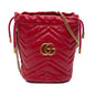 Gucci Small GG Marmont Matelasse Leather Bucket Bag