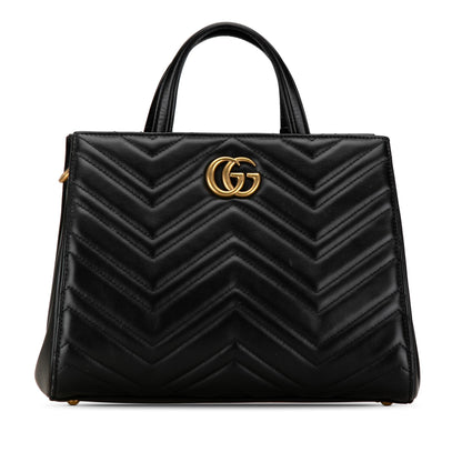 Gucci Small GG Marmont Matelasse Tote (SHG-SEH8S6)