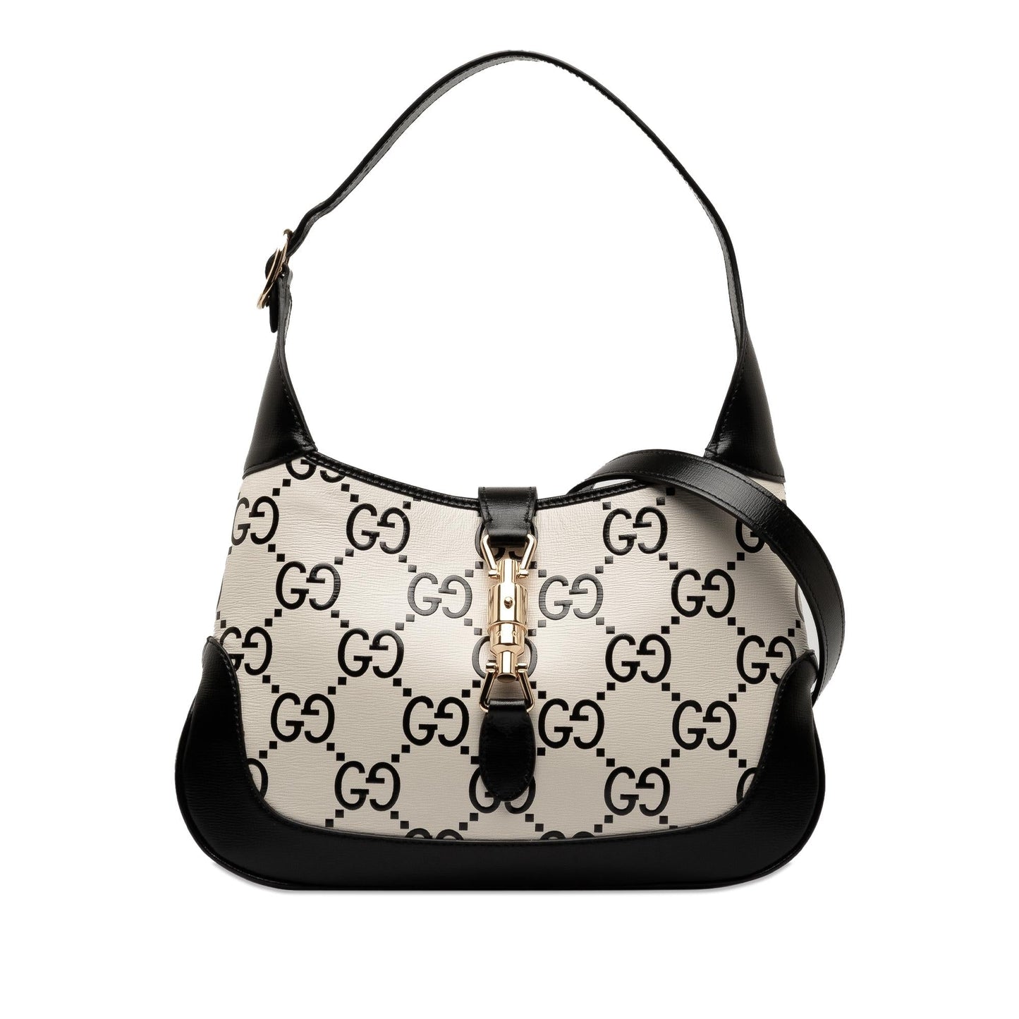 Gucci Small GG Print Leather Jackie 1961 Bag (SHG-nLCbtl)