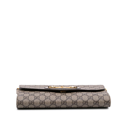 Gucci Small GG Supreme Horsebit 1955 Satchel