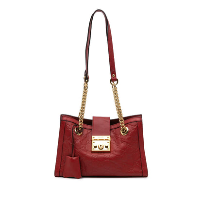 Gucci Small Guccissima Padlock Tote