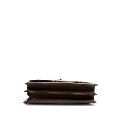 Gucci Small Jumbo GG Canvas Web Ophidia Top Handle Flap