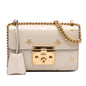 Gucci Small Leather Bee Star Padlock Crossbody
