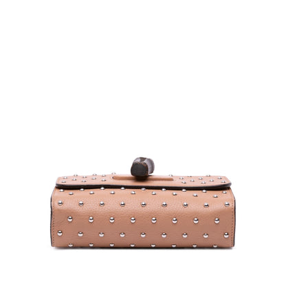 Gucci Small Leather Studded Miss Bamboo Crossbody