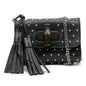 Gucci Small Leather Studded Miss Bamboo Crossbody
