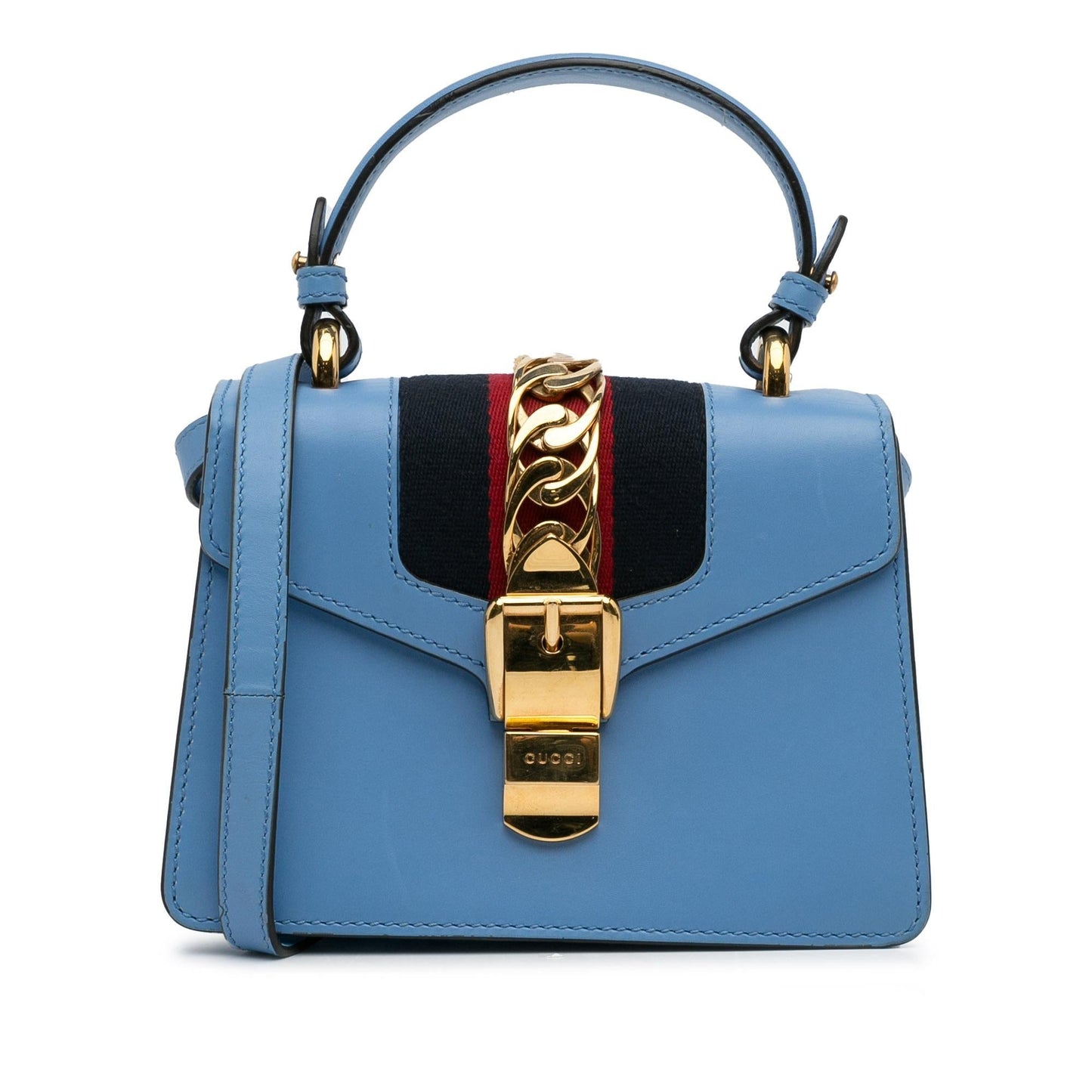 Gucci Small Leather Sylvie Satchel (SHG-rA40V1)