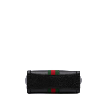 Gucci Small Leather Web Ophidia Satchel