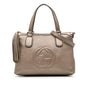 Gucci Small Metallic Leather Soho Working Satchel