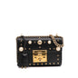 Gucci Small Pearl Studded Leather Padlock Crossbody