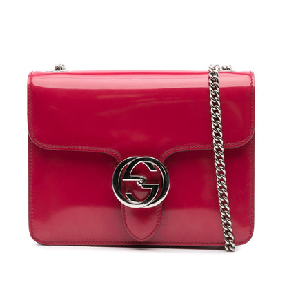 Gucci Small Polished Calfskin Interlocking G Dollar Crossbody