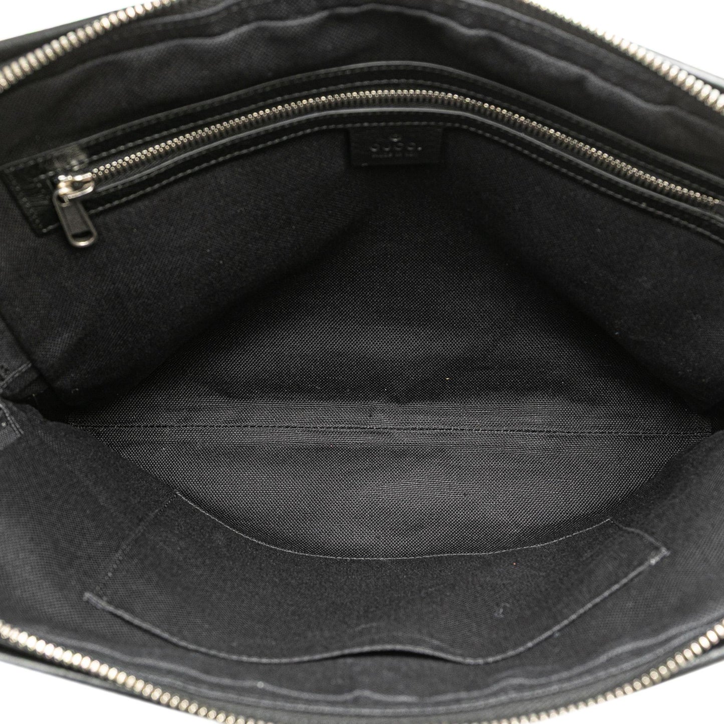 Gucci Soft Leather Interlocking G Portfolio Business Bag