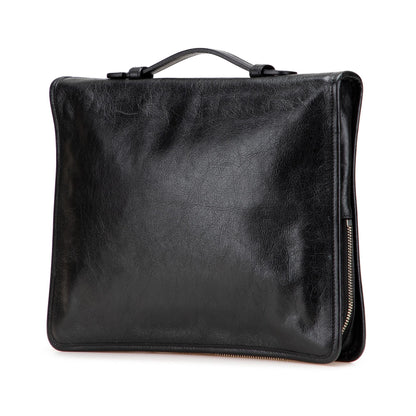 Gucci Soft Leather Interlocking G Portfolio Business Bag