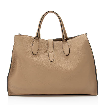 Gucci Soft Pebbled Leather Jackie Medium Tote