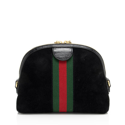 Gucci Suede Ophidia Dome Small Shoulder Bag (SHF-CFe9gy)