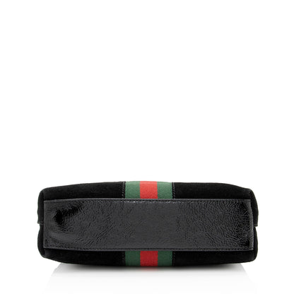 Gucci Suede Ophidia Dome Small Shoulder Bag