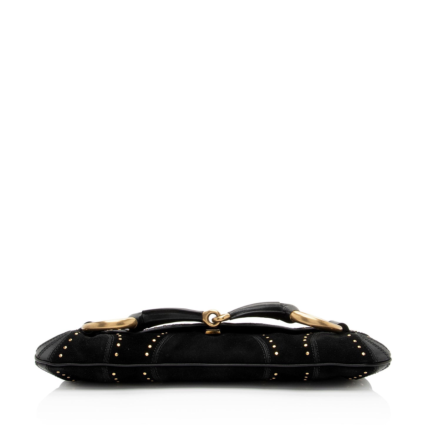 Gucci Suede Studded Horsebit Clutch (SHF-myTX76)