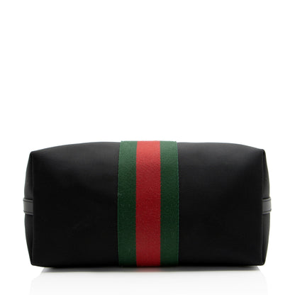 Gucci Techno Canvas Web Vertical Messenger (SHF-QCAJfR)