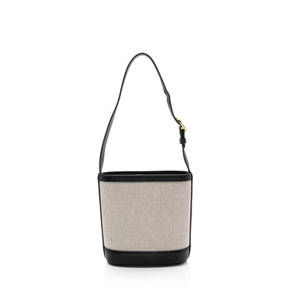 Gucci Toile Leather Gucci 73 Small Bucket Bag