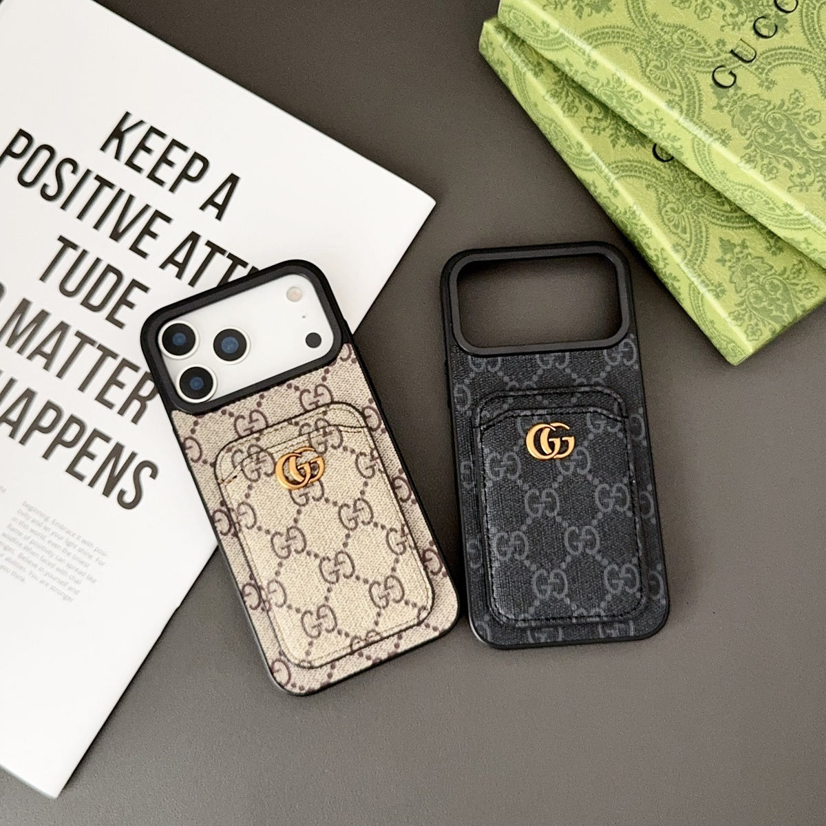 Gg Card Slot Phone Case Iphone 17 Series / 18 Pro / 18 Pro Max