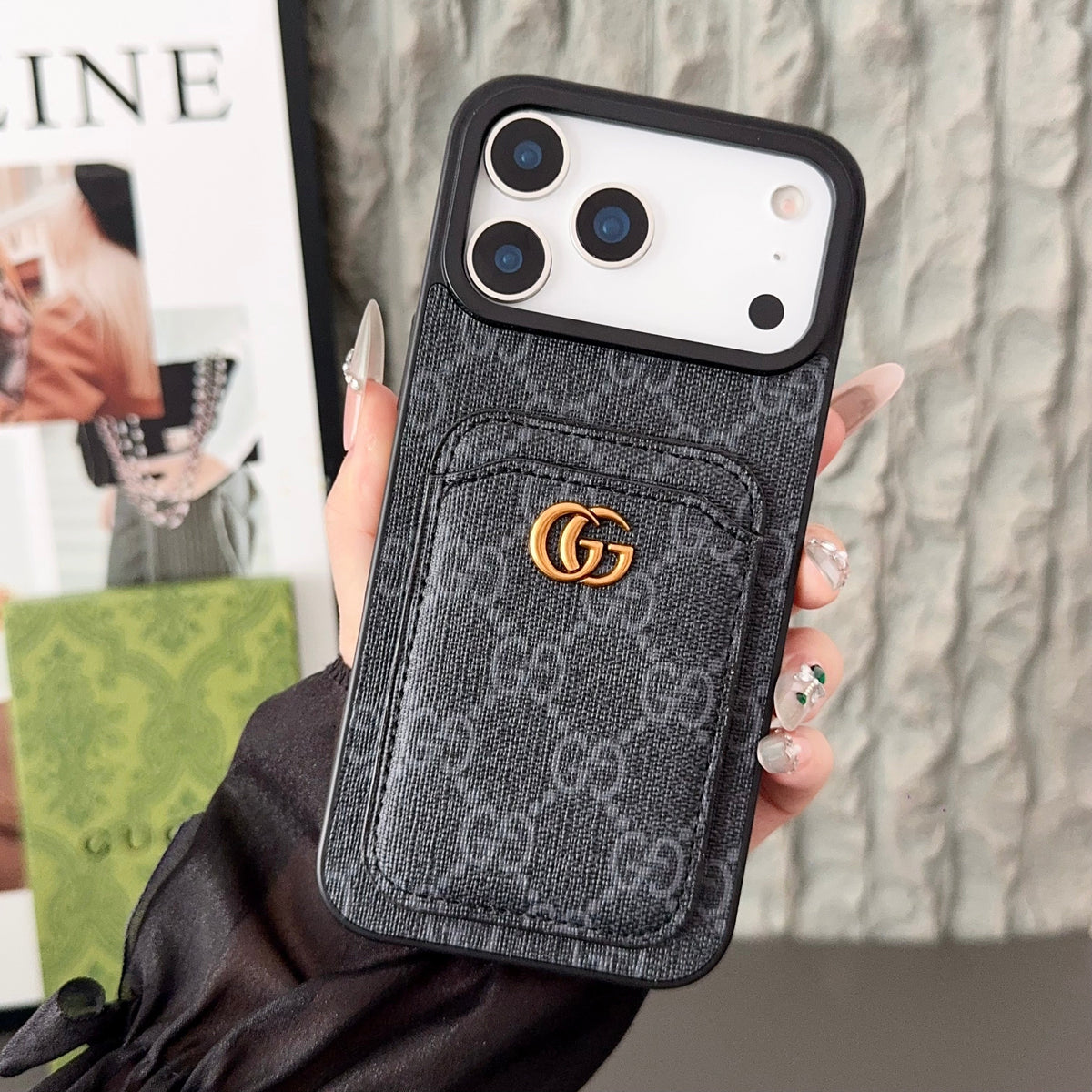 Gg Card Slot Phone Case Iphone 17 Series / 18 Pro / 18 Pro Max