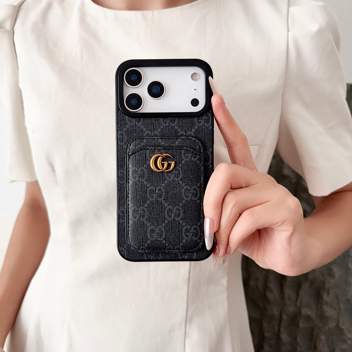 Gg Card Slot Phone Case Iphone 17 Series / 18 Pro / 18 Pro Max
