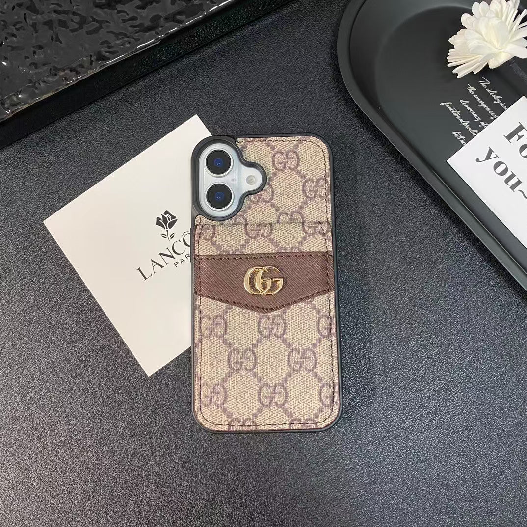 Louis Vuitton iPhone Case 16/16 Plus Folding Wallet Card Slot