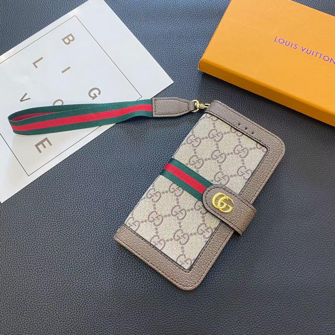 LV iPhone Case Wallet Style for 12 13 14 15 16 Pro Max Plus