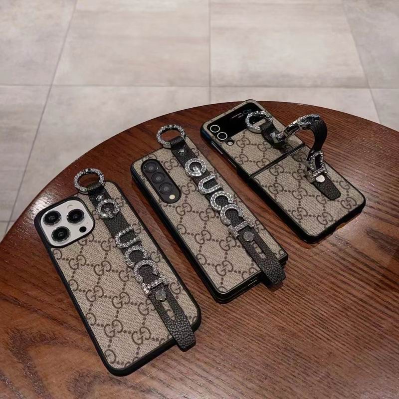 Gucci Phone Case Hand Strap For iPhone Samsung