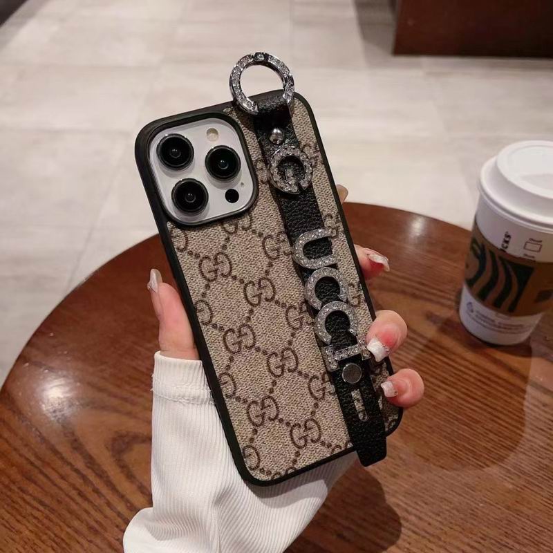 Gucci Phone Case Hand Strap For iPhone Samsung
