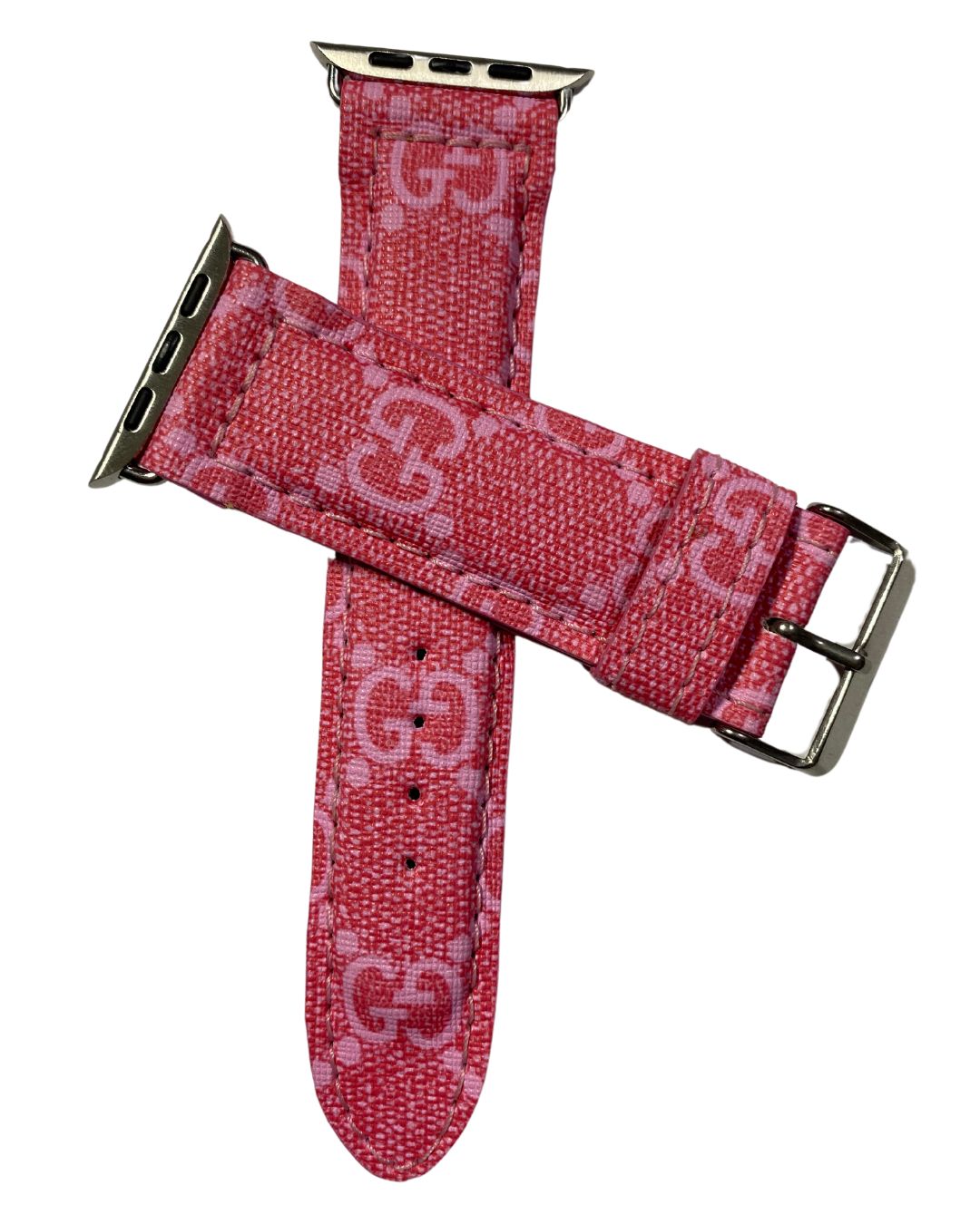 Gucci Apple Watch Band Pink Upcycled