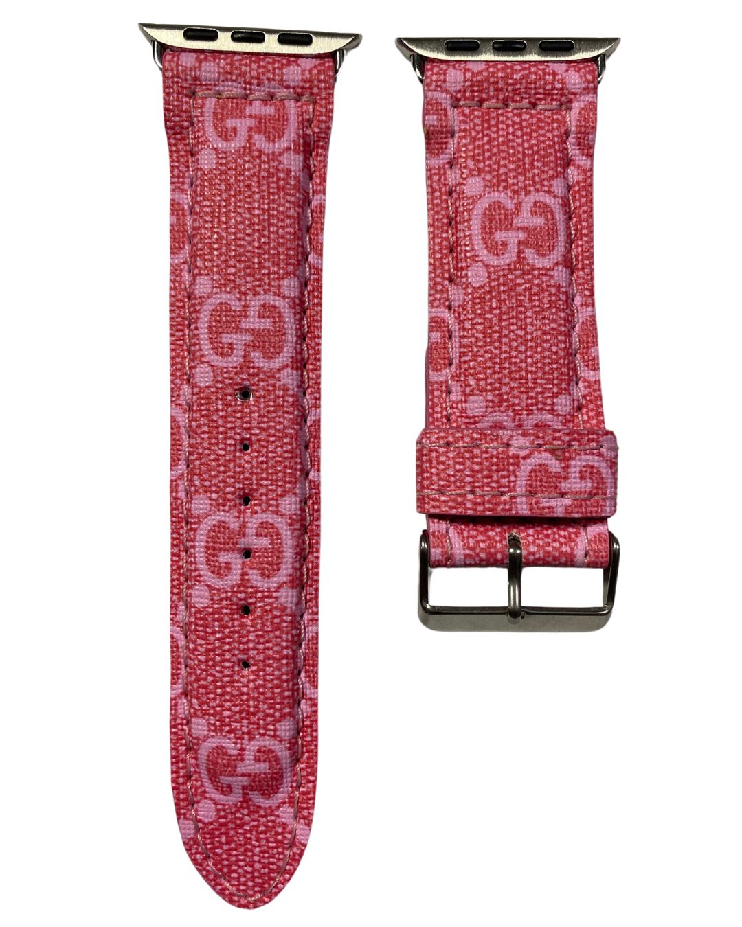 Gucci Apple Watch Band Pink Upcycled