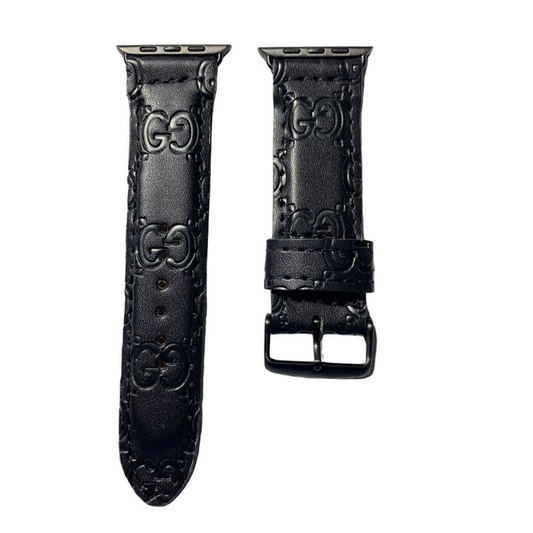Gucci Apple Watch Band BLK on BLK Upcycled