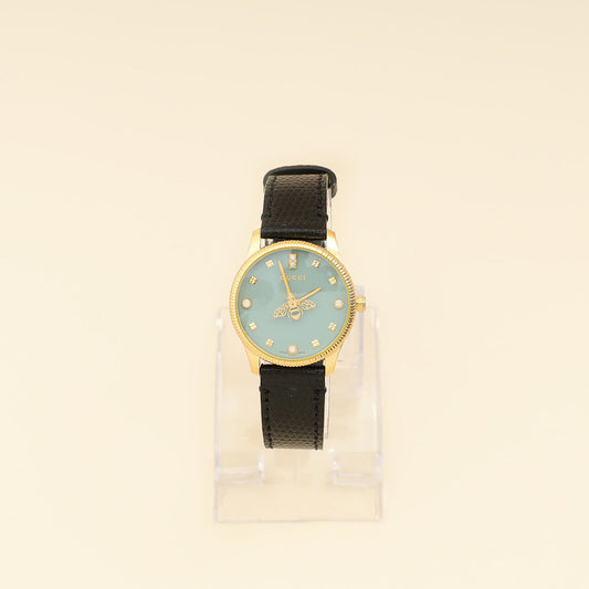 Gucci Gold PVD Stainless Steel G-Timeless Bee Logo 29mm Quartz Watch