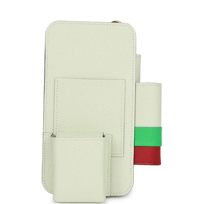 Luxury Hermes Luxury Hermesway Telephone Crossbody Vert Fizz Vert Comics And Rubis Epsom Gold Hardware
