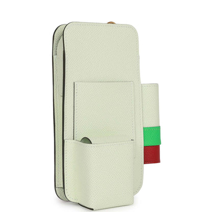 Luxury Hermes Luxury Hermesway Telephone Crossbody Vert Fizz Vert Comics And Rubis Epsom Gold Hardware