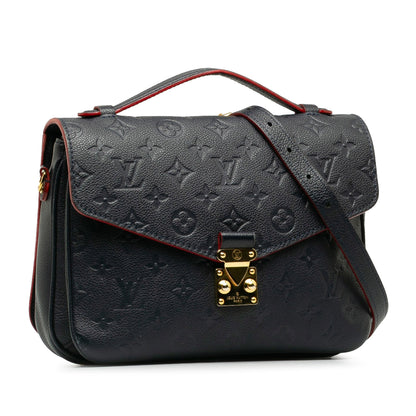 Blue Louis Vuitton Monogram Empreinte Pochette Metis