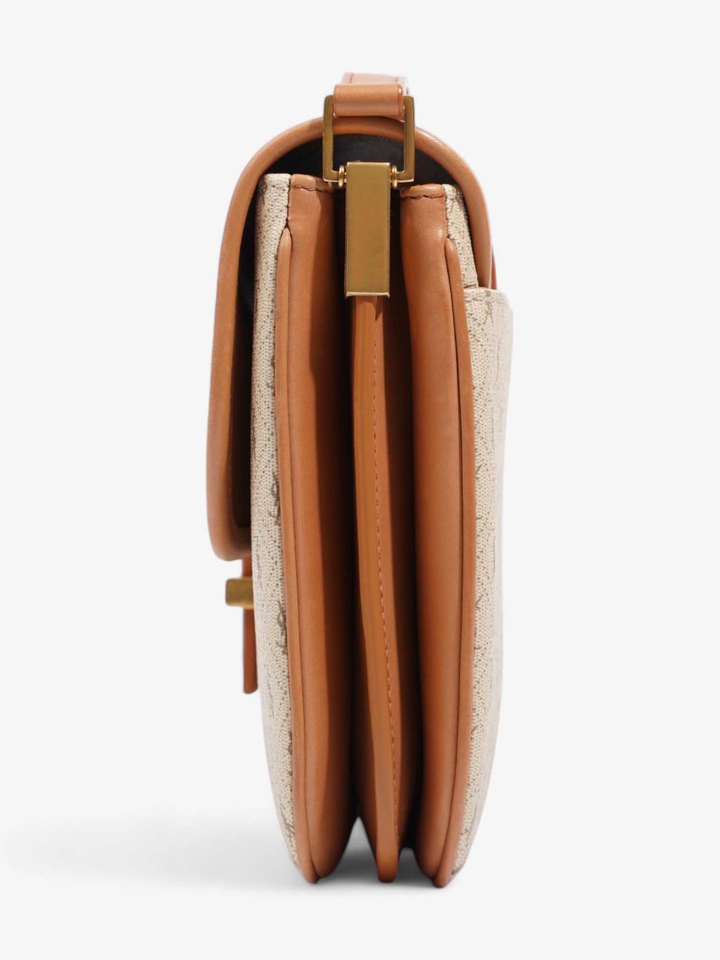 Saint Laurent Monogram Canvas Brown Handbag
