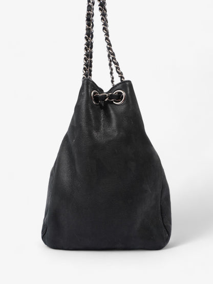 Chanel Large Cc Tote Black Leather