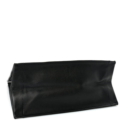 Christian Dior Calfskin Embossed Medium Book Tote Black