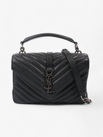Saint Laurent College Leather Black Shoulder Bag Style 6