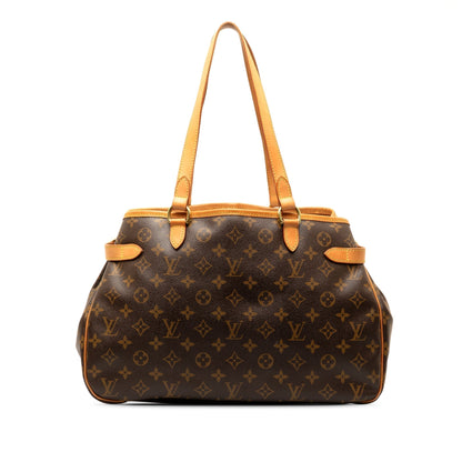 Brown Louis Vuitton Monogram Batignolles Horizontal Tote Bag