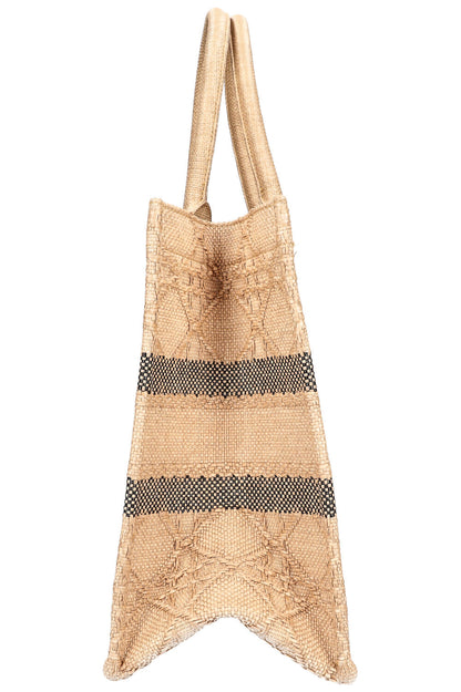 Christian Dior Book Tote Medium Raffia