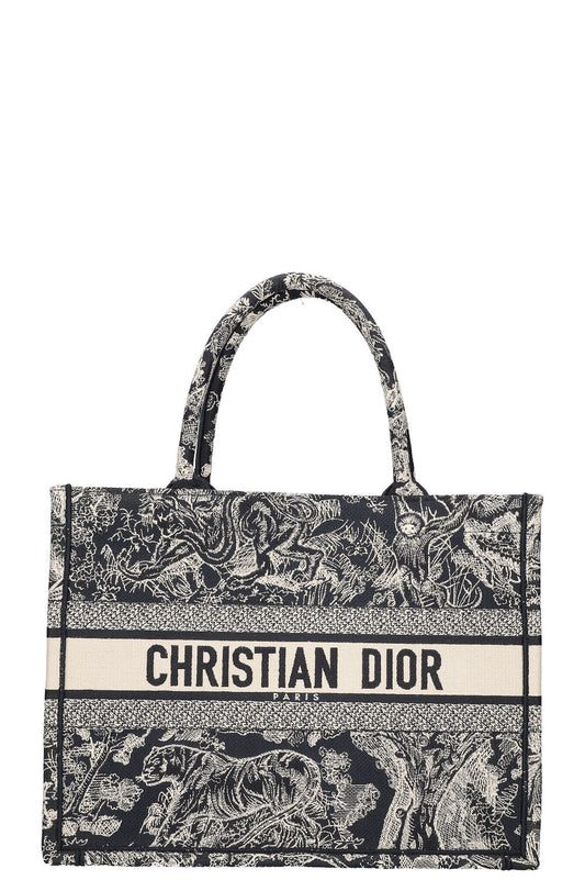 Christian Dior Book Tote Blue White