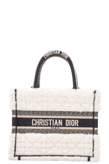 Christian Dior Book Tote Shearling Small