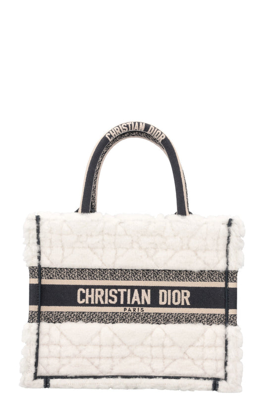 Christian Dior Book Tote Shearling Small