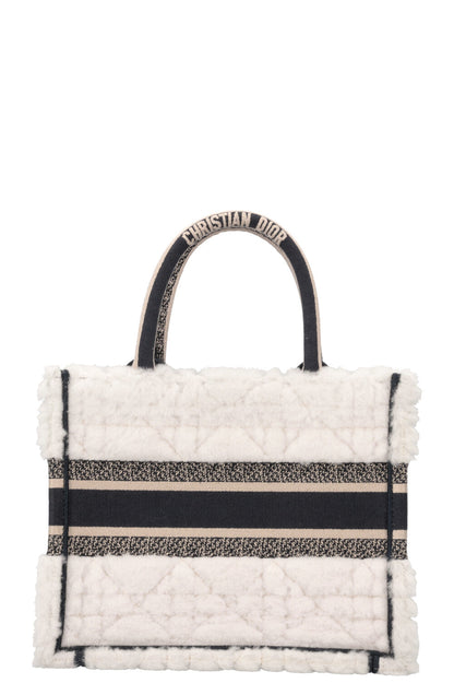 Christian Dior Book Tote Shearling Small