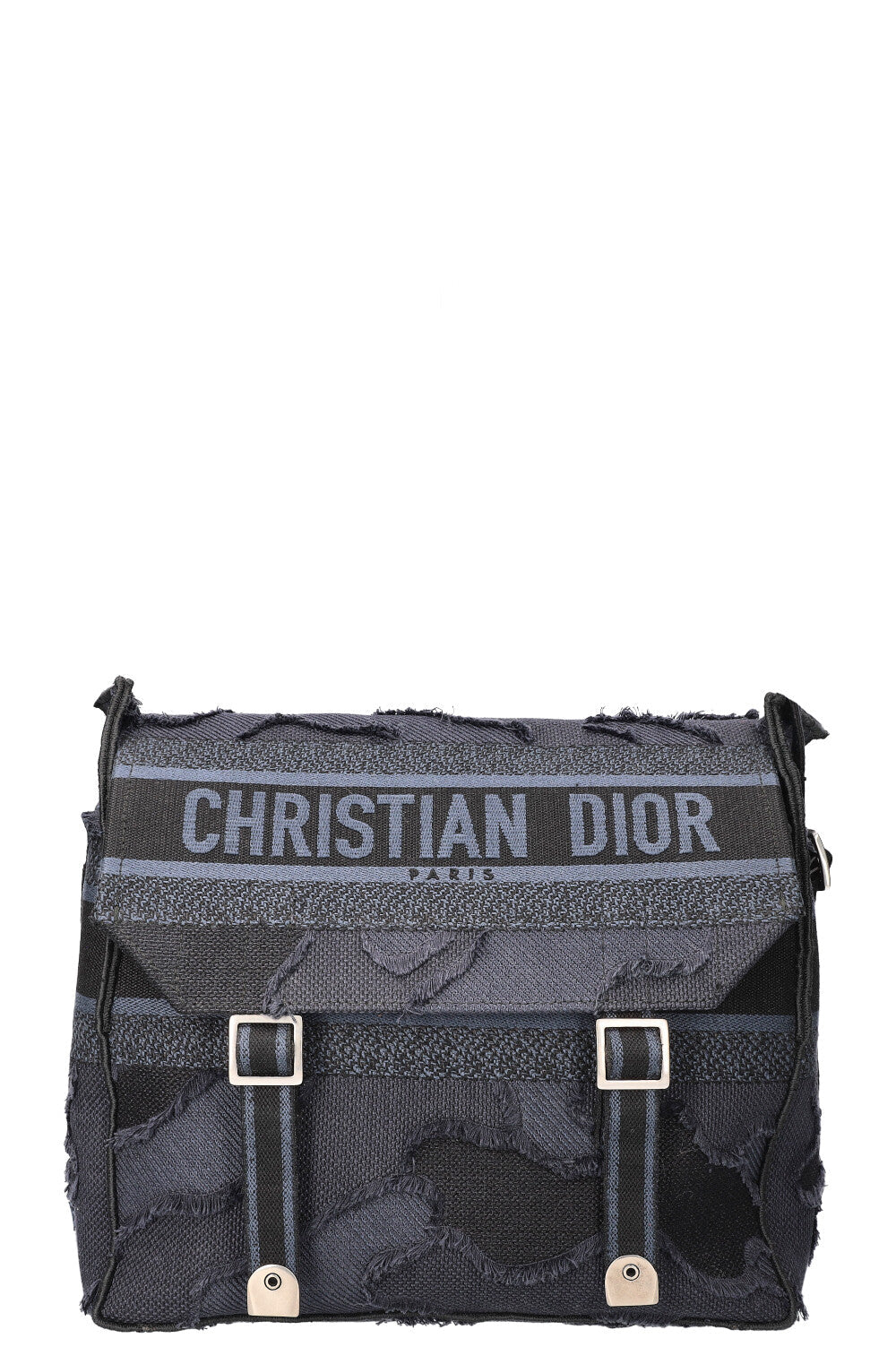 Christian Dior Diorcamp Messenger Camouflage Canvas Navy Black