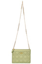 Christian Dior Caro Zipped Pouch With Chain Cedar