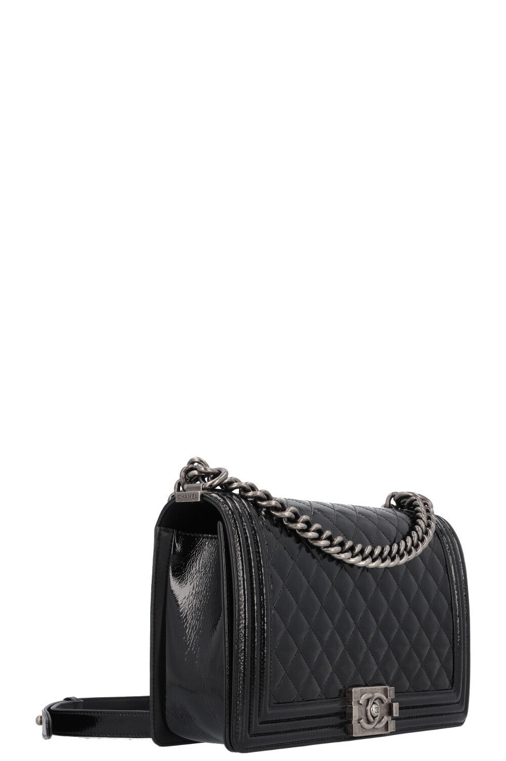 Chanel Boy Bag Large Patent Black
