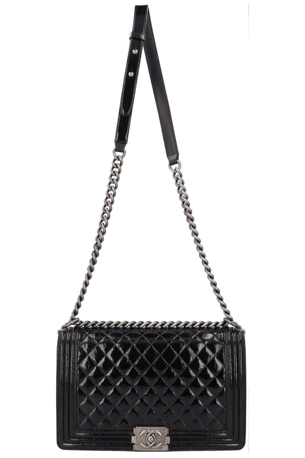 Chanel Boy Bag Large Patent Black